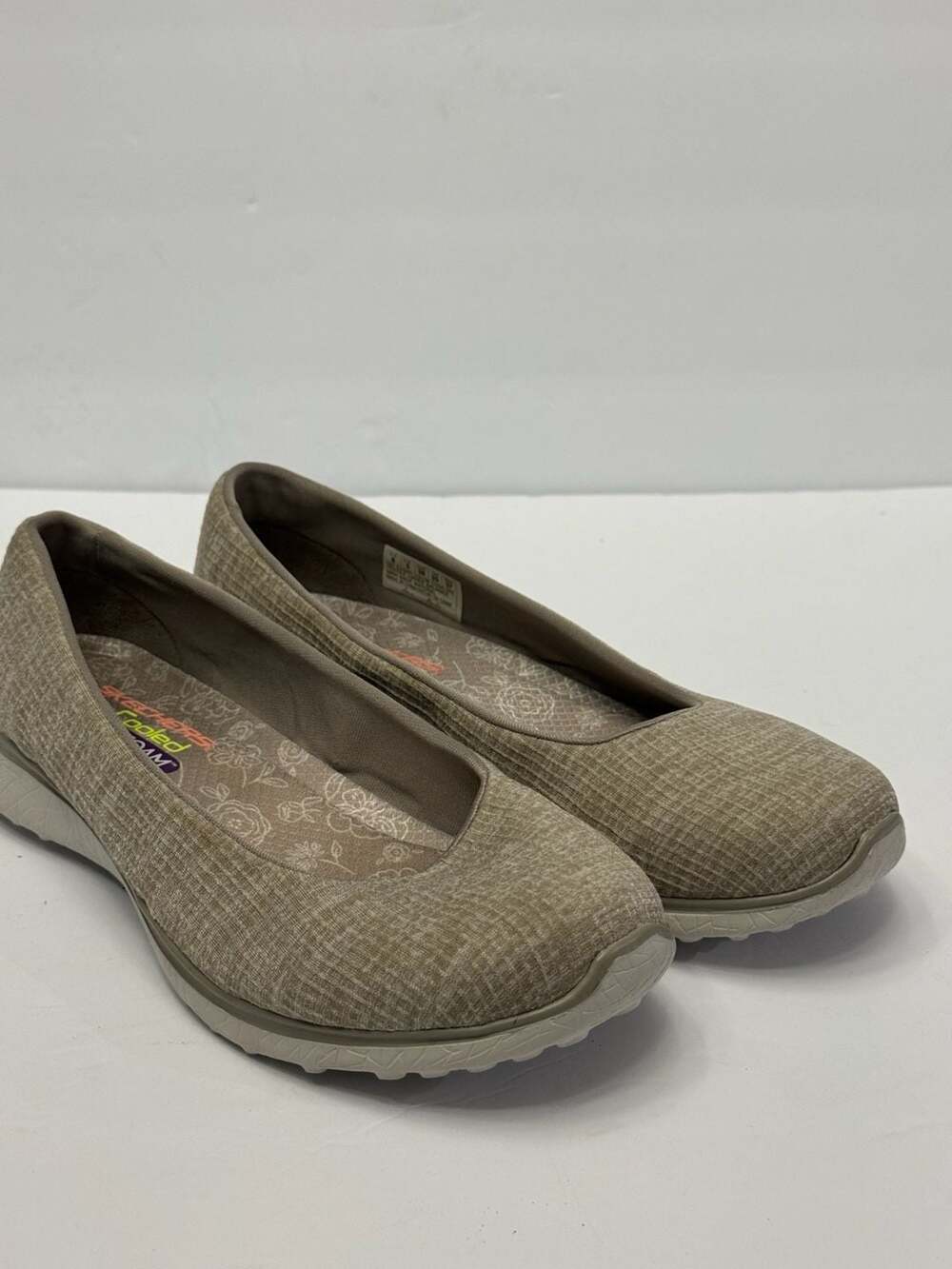 Skechers Microburst Women's Skimmer Shoes, Beige Taupe, Size 8 US
